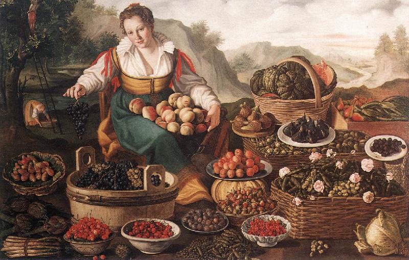 CAMPI, Vincenzo The Fruit Seller oil painting picture